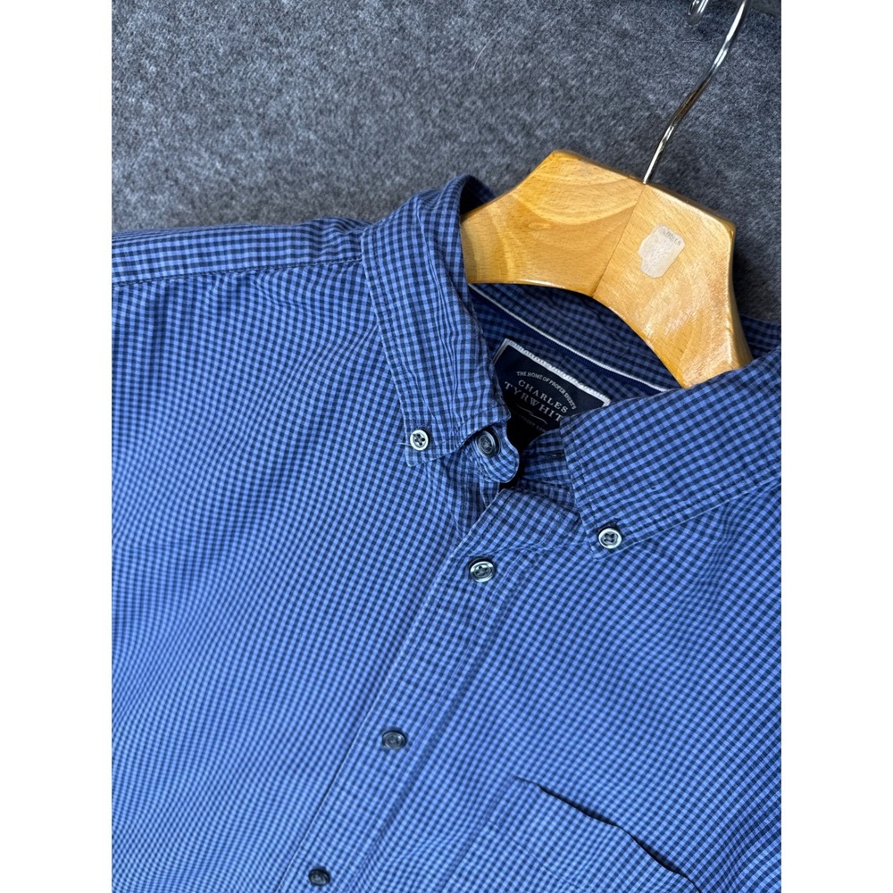 Charles Tyrwhitt Classic Fit Non Iron Button Down Shirt Mens‎ XL Manager Office